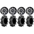 thumbnail image 1 of MSA Black Vibe 14" UTV Wheels 29.5" Assassinator Tires Yamaha Viking Wolverine YXZ1000R CFMoto ZForce 950 UForce 1000, 1 of 4