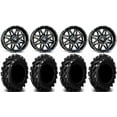 thumbnail image 1 of MSA Black Vibe 14" UTV Wheels 29.5" Swamp Lite Tires Kawasaki Teryx Mule, 1 of 4