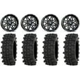 thumbnail image 1 of MSA Black Vibe 14" UTV Wheels 30" ACP Tires Can-Am Maverick X3 / Honda Pioneer 1000 / Talon, 1 of 4