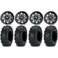 thumbnail image 1 of MSA Black Vibe 14" UTV Wheels 30" Mud Lite II Tires Polaris RZR XP 1000 / PRO XP / Ranger XP 900/1000, 1 of 4