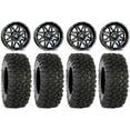 thumbnail image 1 of MSA Black Vibe 14" UTV Wheels 30" XC450 Tires Yamaha Viking Wolverine YXZ1000R CFMoto ZForce 950 UForce 1000, 1 of 4