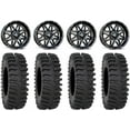 thumbnail image 1 of MSA Black Vibe 14" UTV Wheels 32" XT400 Tires Yamaha Viking Wolverine YXZ1000R CFMoto ZForce 950 UForce 1000, 1 of 4