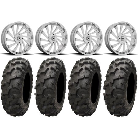 MSA Blade 18" Wheels Chrome 34" Blackwater Tires Kawasaki Teryx Mule