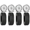 thumbnail image 1 of MSA Blade 22" Wheels Chrome 37" XT400 Tires Sportsman RZR Ranger, 1 of 4