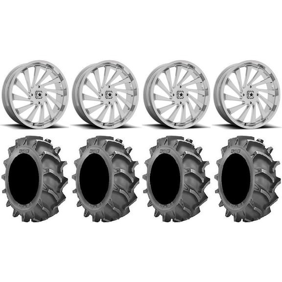 MSA Blade 24" Wheels Chrome 40x8.3 BKT 171 Tires Polaris RZR XP 1000 / PRO XP / Ranger XP 900/1000