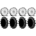 thumbnail image 1 of MSA Blade 24" Wheels Chrome 45" MotoHavok Tires Kawasaki Teryx Mule, 1 of 4