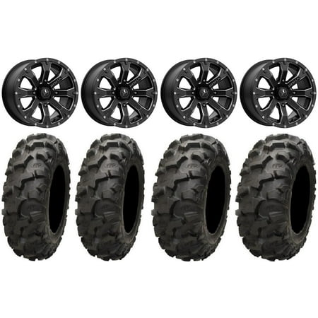 MSA Bounty 14" Wheels Black 27" Blackwater Tires Polaris RZR XP 1000 / PRO XP / Ranger XP 900/1000