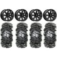 thumbnail image 1 of MSA Bounty 14" Wheels Black 27" Moto MTC Tires Yamaha Viking Wolverine YXZ1000R CFMoto ZForce 950 UForce 1000, 1 of 4