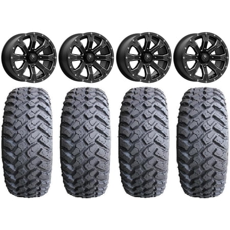 MSA Bounty 14" Wheels Black 28" MotoHammer Tires Sportsman 550 850 1000