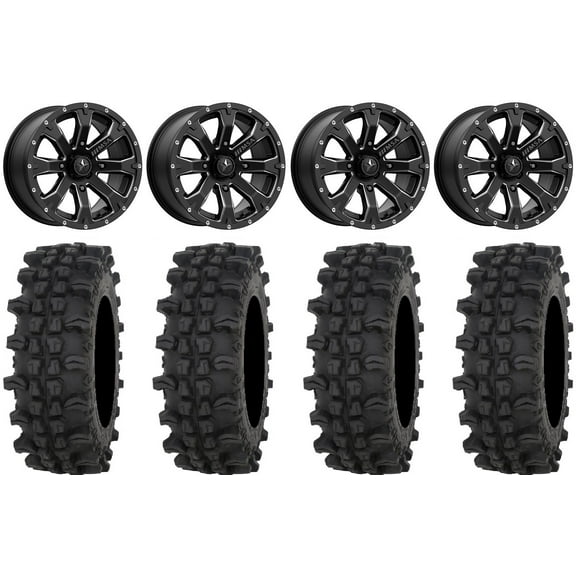 MSA Bounty 14" Wheels Black 30" ACP Tires Polaris RZR XP 1000 / PRO XP / Ranger XP 900/1000