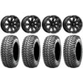 thumbnail image 1 of MSA Bounty 14" Wheels Black 32" Liberty Tires Kawasaki Mule Pro FXT, 1 of 4