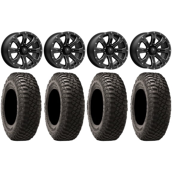 MSA Bounty 15" Wheels Black 32" BFG KM3 Tires Polaris RZR XP 1000 / PRO XP / Ranger XP 900/1000