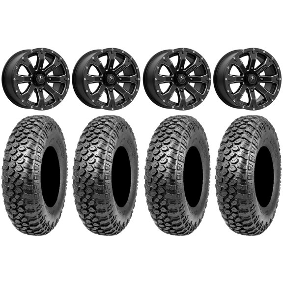 MSA Bounty 15" Wheels Black 32" RAZR XT Tires Sportsman RZR Ranger