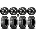 thumbnail image 1 of MSA Bounty 15" Wheels Black 34" Predator Tires Can-Am Commander Maverick Renegade Outlander Defender, 1 of 4