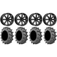 thumbnail image 1 of MSA Bounty 18" Wheels Black 33x8 (6ply) BKT 171 Tires Can-Am Commander Maverick Renegade Outlander Defender, 1 of 4