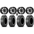 thumbnail image 1 of MSA Boxer 14" Wheels Milled 27" Predator Tires Honda Foreman Rancher SRA, 1 of 6