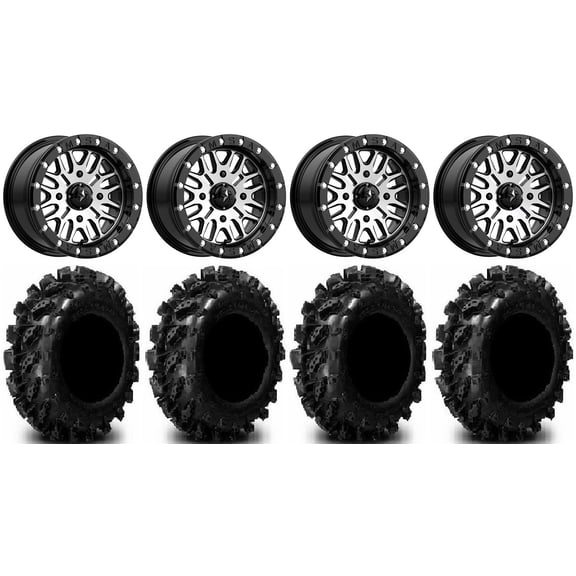 MSA Brute Beadlock 14" UTV Wheels 29.5" Swamp Lite Tires Polaris RZR XP 1000 / PRO XP / Ranger XP 900/1000