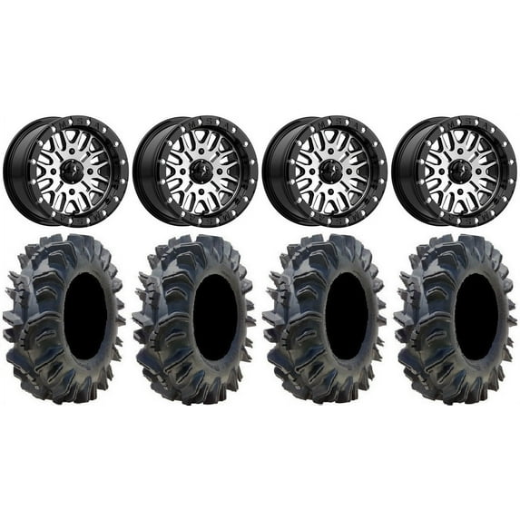 MSA Brute Beadlock 14" UTV Wheels 29.5" Terminator Tires Polaris RZR XP 1000 / PRO XP / Ranger XP 900/1000