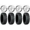 thumbnail image 1 of MSA Chrome Flash 18" Wheels 28" Versa Cross V3 Tires Kawasaki Teryx Mule, 1 of 4
