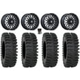 thumbnail image 1 of MSA Clubber 14" Wheels Black DDT 28" XT400 Tires Kawasaki Mule Pro FXT, 1 of 4