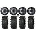 thumbnail image 1 of MSA Clubber 14" Wheels Black DDT 32" Outlaw M/T Tires Kawasaki Mule Pro FXT, 1 of 4