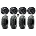 thumbnail image 1 of MSA Clubber 15" Wheels Black 37" RocScraper Tires Can-Am Commander Maverick Renegade Outlander Defender, 1 of 4