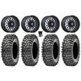 thumbnail image 1 of MSA Clubber 15" Wheels Black DDT 32" Roxxzilla 396 Tires Kawasaki Mule Pro FXT, 1 of 4