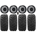 thumbnail image 1 of MSA Clubber 20" Wheels Black 30" Reptile Tires Sportsman RZR Ranger, 1 of 4