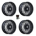 thumbnail image 1 of MSA Clubber 20" Wheels Matte Black DDT Can-Am Maverick X3 / Honda Pioneer 1000, 1 of 3