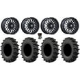 thumbnail image 1 of MSA Clubber 24" Wheels Black DDT 35" MotoSlayer Tires Polaris RZR Turbo R & Pro R Ranger 1500 Xpedition, 1 of 4