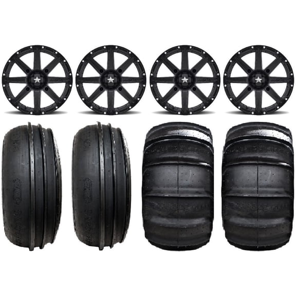 MSA Clutch 14" Wheels Black 28" Sand Stripper/HP Tires Polaris RZR XP 1000 / PRO XP / Ranger XP 900/1000
