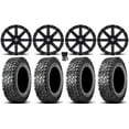thumbnail image 1 of MSA Clutch 15" Wheels Black 32" Predator Tires Sportsman RZR Ranger, 1 of 4