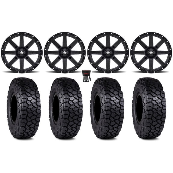 MSA Clutch 15" Wheels Black 35" Intersect Tires Polaris RZR XP 1000 / PRO XP / Ranger XP 900/1000