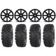 thumbnail image 1 of MSA Clutch 15" Wheels Black 35" Roctane T4 Tires Kawasaki Teryx Mule, 1 of 4