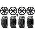 thumbnail image 1 of MSA Clutch 15" Wheels Black 37" RocScraper Tires Sportsman RZR Ranger, 1 of 4