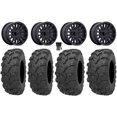 thumbnail image 1 of MSA Creed 14" Wheels Black 28" Bear Claw EVO Tires Honda Rincon Yamaha Rhino Kawasaki Brute Force Suzuki KingQuad, 1 of 4