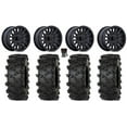 thumbnail image 1 of MSA Creed 14" Wheels Black 28" Outlaw M/T Tires Honda Rincon Yamaha Rhino Kawasaki Brute Force Suzuki KingQuad, 1 of 4