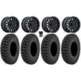 thumbnail image 1 of MSA Creed 14" Wheels Black 28" Warrior AT Tires Kawasaki Mule Pro FXT, 1 of 4