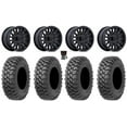 thumbnail image 1 of MSA Creed 14" Wheels Black 30" Alpha Tires Honda Foreman Rancher SRA, 1 of 4