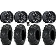 thumbnail image 1 of MSA Creed 14" Wheels Machined 27" Mud Lite II Tires Honda Pioneer, 1 of 4