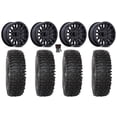 thumbnail image 1 of MSA Creed 15" Wheels Black 33" RC500S Sticky Tires Kawasaki TeryxMule, 1 of 4