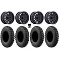 thumbnail image 1 of MSA Creed 15" Wheels Black 37" MotoRally Tires Sportsman RZR Ranger, 1 of 4