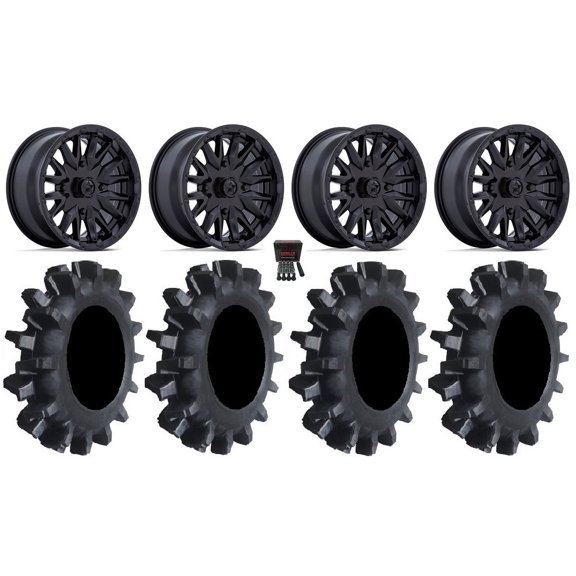 MSA Creed 16" Wheels Black 35" Interforce II Tires Yamaha Viking Wolverine YXZ1000R