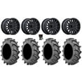 thumbnail image 1 of MSA Creed 24" Wheels Black 42x9.5 BKT 171 Tires Kawasaki Mule Pro FXT, 1 of 4