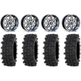 thumbnail image 1 of MSA Dark Tint Vibe 14" ATV Wheels 28" ACP Tires Sportsman RZR Ranger, 1 of 4