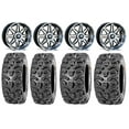 thumbnail image 1 of MSA Dark Tint Vibe 14" ATV Wheels 28" Bear Claw HTR Tires Honda Rincon Yamaha Rhino Kawasaki Brute Force Suzuki KingQuad, 1 of 4
