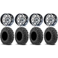 thumbnail image 1 of MSA Dark Tint Vibe 14" ATV Wheels 28" MotoVator Tires Honda Rincon Yamaha Rhino Kawasaki Brute Force Suzuki KingQuad, 1 of 4