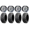 thumbnail image 1 of MSA Dark Tint Vibe 14" UTV Wheels 27" Sniper 920 Tires Can-Am Maverick X3 / Honda Pioneer 1000 / Talon, 1 of 4
