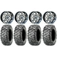 thumbnail image 1 of MSA Dark Tint Vibe 14" UTV Wheels 28" BigHorn 2.0 Tires Yamaha Viking Wolverine YXZ1000R CFMoto ZForce 950 UForce 1000, 1 of 5