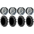 thumbnail image 1 of MSA Dark Tint Vibe 14" UTV Wheels 28" MotoHavok Tires Honda Pioneer, 1 of 4
